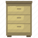 cabinet, drawers, furniture, cupboard, interior