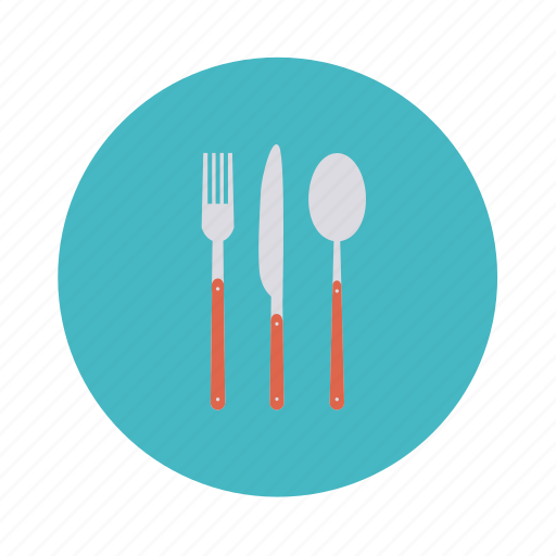 Food, fork, kitchen, knife, restaurant, spoon icon - Download on Iconfinder