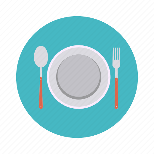 Food, kitchen, knife, lunch, plate, restaurant, spoon icon - Download on Iconfinder