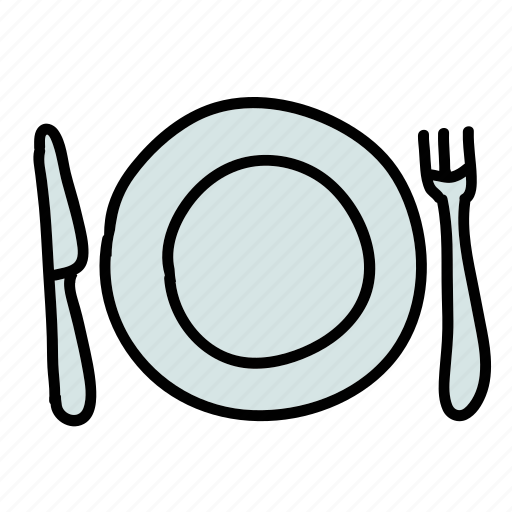 Fork, kitchen, knife, place, plate, setting icon - Download on Iconfinder