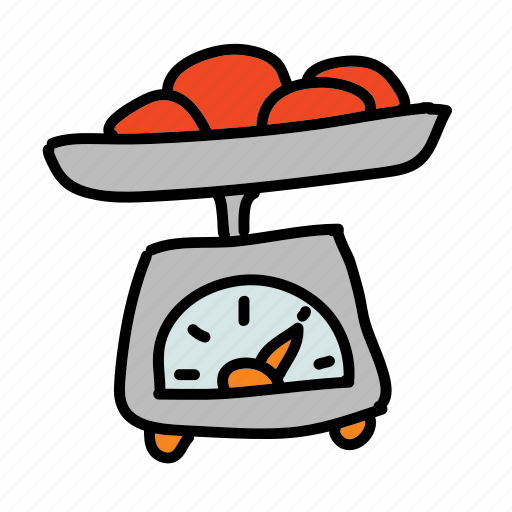 Balance, cooking, food, kitchen, kitchen scale, scale, weight icon -  Download on Iconfinder