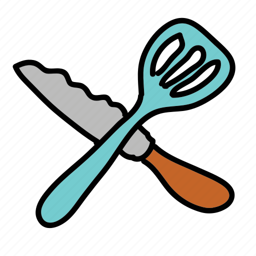 Cutlery, equipment, kitchen, knife, spatula icon - Download on Iconfinder