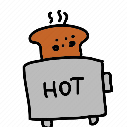 Bread, hot, kitchen, toast, toaster icon - Download on Iconfinder