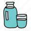 bottle, drinks, glass, kitchen, water 