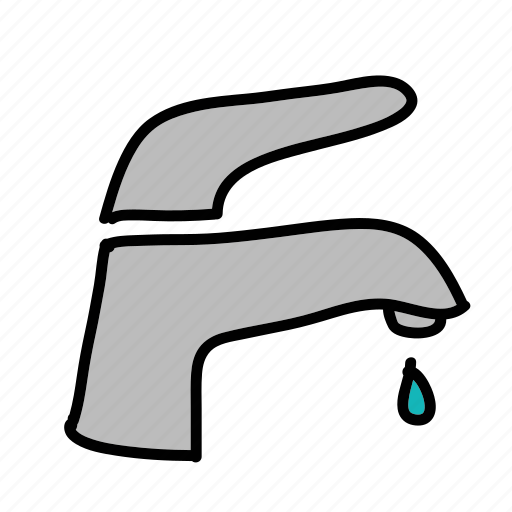 Kitchen, sink, tab, water, water drop icon - Download on Iconfinder
