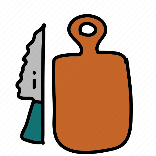 Board, chopping, equipment, kitchen, knife icon - Download on Iconfinder