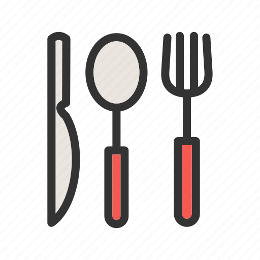Cutlery, fork, knife, set, silver, silverware, spoon icon - Download on Iconfinder