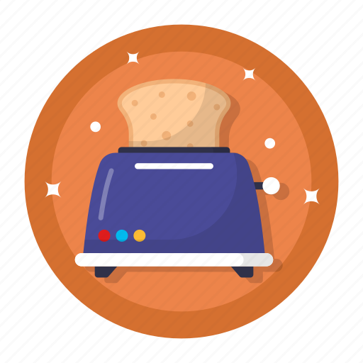 Kitchen, tools, toaster, bread, breakfast, electric icon - Download on Iconfinder