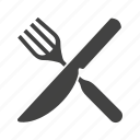 cutlery, fork, knife, meal, metal, spoon, utensil