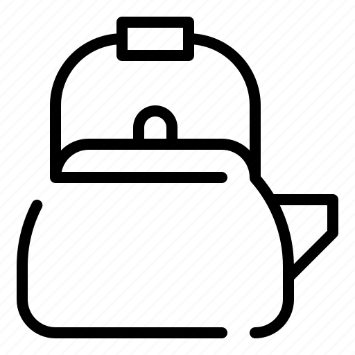 Kettle, teapot, teakettle, boiling water icon - Download on Iconfinder