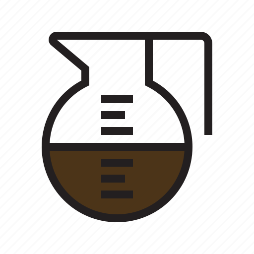 Coffee, drink, filled, food, kitchen, pot, utensil icon - Download on Iconfinder