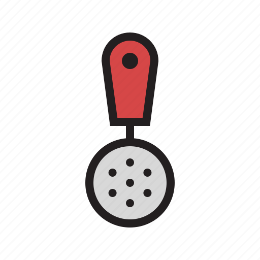 Filled, food, fry, kitchen, pan, strainer, utensil icon - Download on Iconfinder