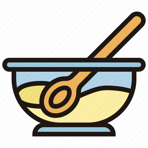 Bowl, dinner, mixing, soup, spoon icon - Download on Iconfinder