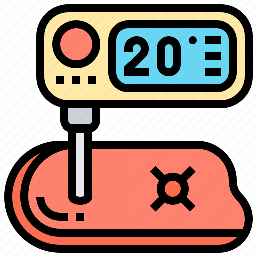 Cooking, measure, meat, temperature, thermometer icon - Download on Iconfinder