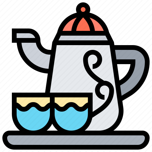 Crockery, cups, drink, hot, teapot icon - Download on Iconfinder