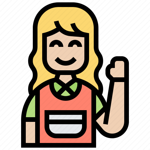 Apron, cleaning, garment, housekeeper, women icon - Download on Iconfinder