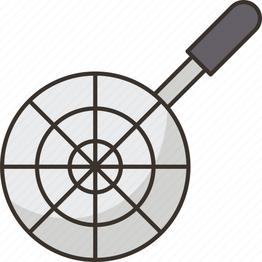 Strainer, spider, sieve, handle, kitchen icon - Download on Iconfinder