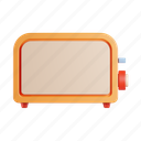 toaster, appliance, bread, toast, meal, device 