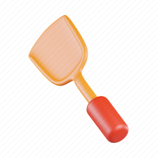 Frying, spatula, utensil, kitchen, cooking, tool, kitchenware 3D illustration - Download on Iconfinder