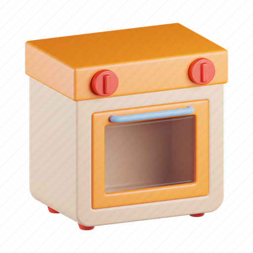 Oven, baking, kitchen, appliance, restaurant, food, cooking 3D illustration - Download on Iconfinder