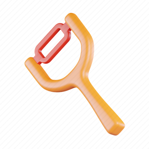 Peeler, utensil, tool, cooking, kitchen, equipment 3D illustration - Download on Iconfinder