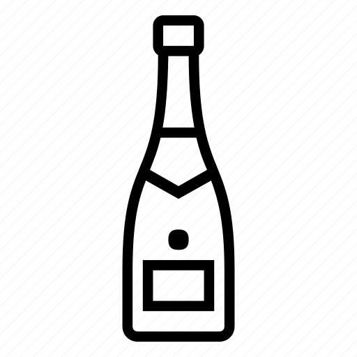 Champagne, bottle, cork icon - Download on Iconfinder