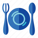 kitchen, utensil, cutlery, plate, restaurant, food, meal, fork, spoon