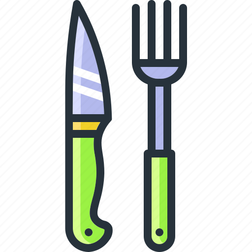 Appliance, blade, cooking, fork, kitchen, knife, utensil icon - Download on Iconfinder