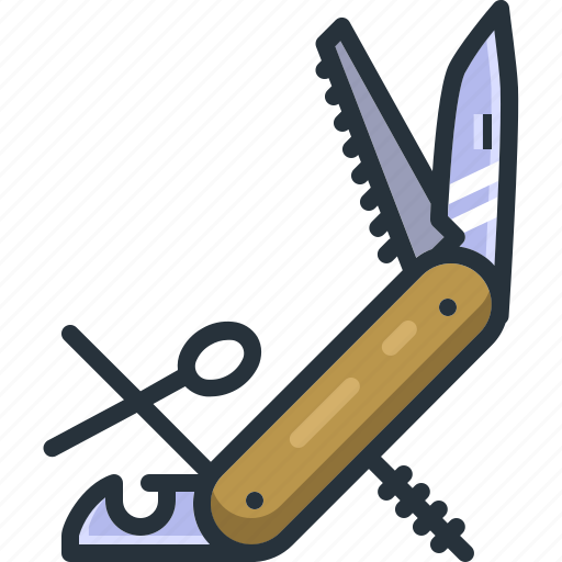 Camping, hiking, kitchen, knife, outdoors, pocket, tool icon - Download on Iconfinder