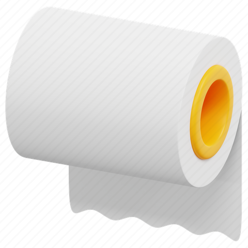 Paper, towels, kitchen, tissue, towel, 3d icon - Download on Iconfinder