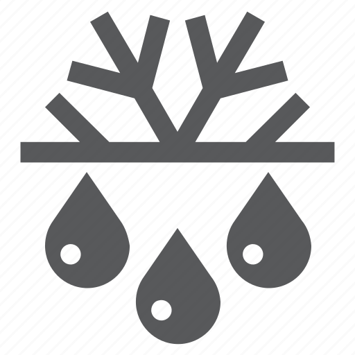 Defrosting, drop, freezing, rain, snow, snowflake, water icon - Download on Iconfinder