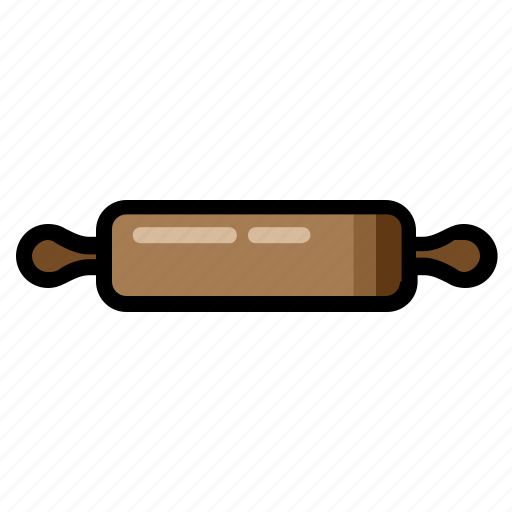 Kitchenware, cook, cooking, dough, kitchen, rolling pin, tool icon - Download on Iconfinder