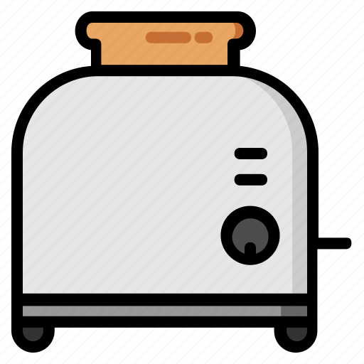 Kitchenware, bread, breakfast, cooking, food, meal, toaster icon - Download on Iconfinder