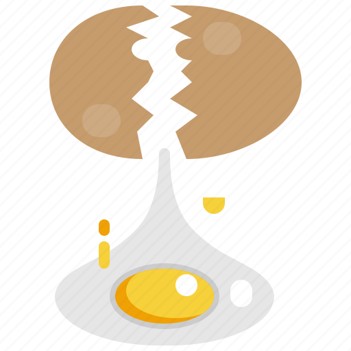 Crack, egg, broken, food, cook, ingredient icon - Download on Iconfinder