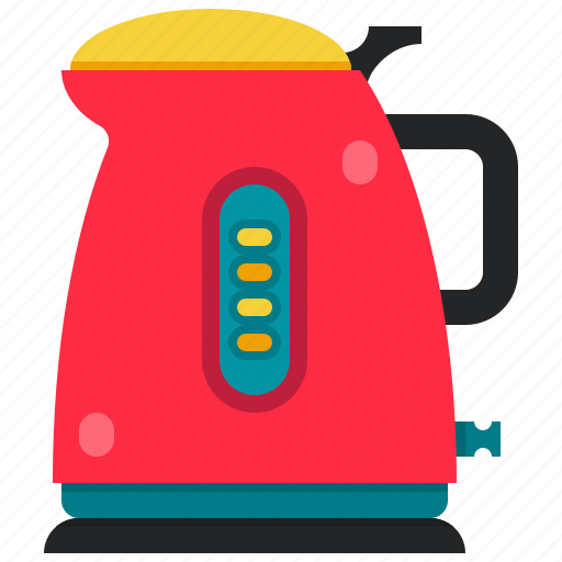 Electric, kettle, boil, water, kitchenware, drink icon - Download on Iconfinder