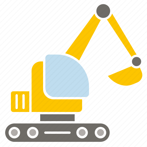 Construction, equipment, excavator, industry, shovel, tool, vehicle icon - Download on Iconfinder