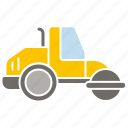 construction, equipment, industry, road roller, steam roller, tool, vehicle