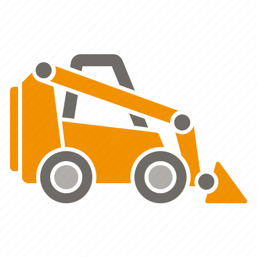 Construction, equipment, industry, skidsteer, tool, vehicle, wheel loader icon - Download on Iconfinder