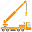 construction, crane truck, equipment, industry, tool, vehicle 