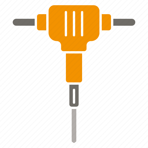 Construction, drill, equipment, industry, jackhammer, tool icon - Download on Iconfinder