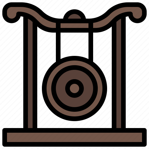 Gong, instrument, orchestra, oriental, percussion icon - Download on Iconfinder