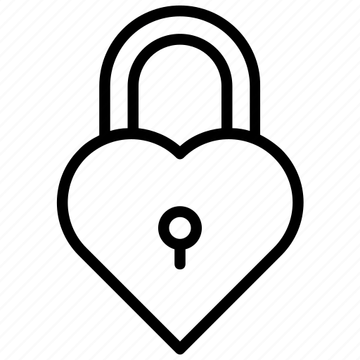 Heart lock, korean lock, love padlock, love symbol, padlock icon - Download on Iconfinder