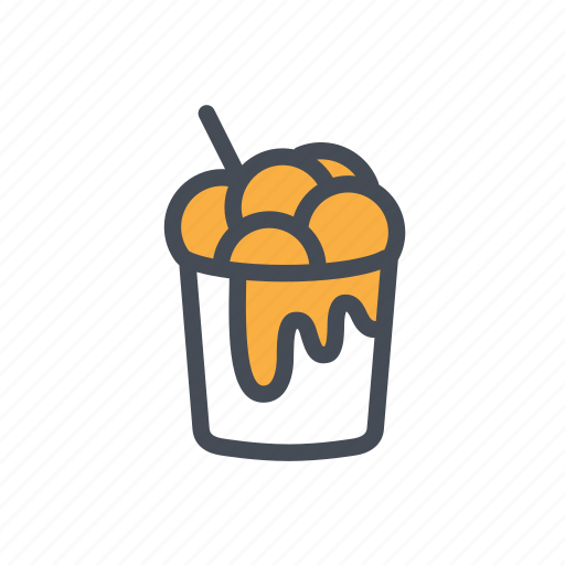 Cheesy ball, chicken cup, korean, street food icon - Download on Iconfinder