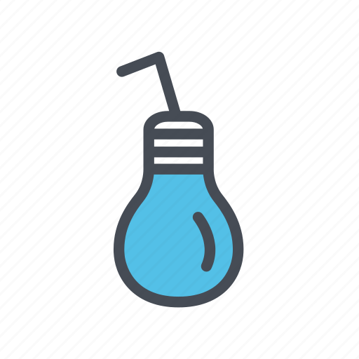 Bulb, drink, fizzy drink, light, soda icon - Download on Iconfinder