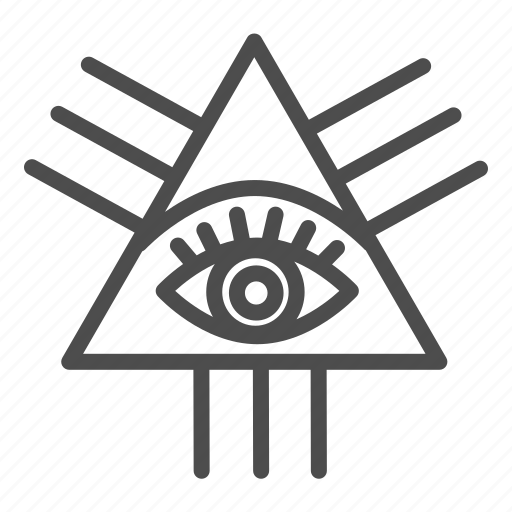 Eye, god, masonic, order, piramid, control, vision icon - Download on Iconfinder