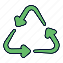 ecology, recycle, recycling, sign, symbol