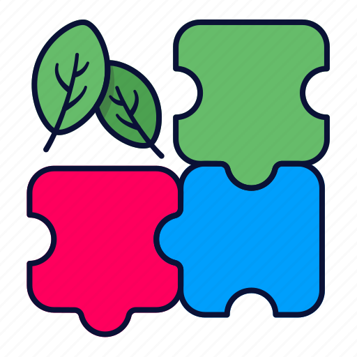 Eco, ecology, environment, green, nature, puzzle, solution icon - Download on Iconfinder