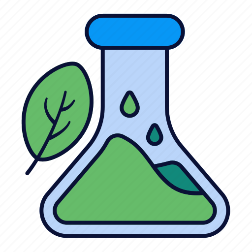 Eco, ecology, flask, laboratory, leaf, science, tube icon - Download on Iconfinder