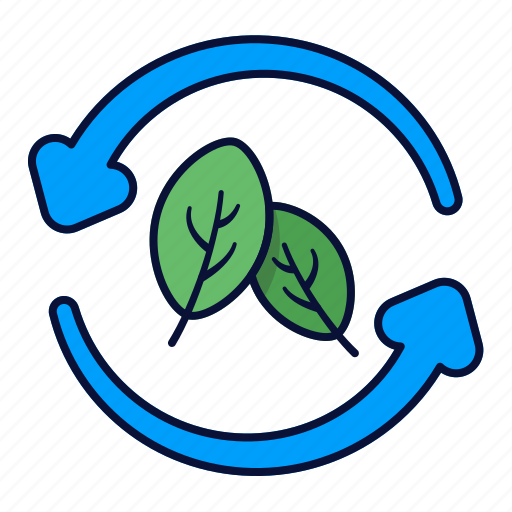 Green, leaf, leaves, natural, recycle icon - Download on Iconfinder