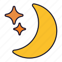 moon, night, cream, symbol, sign